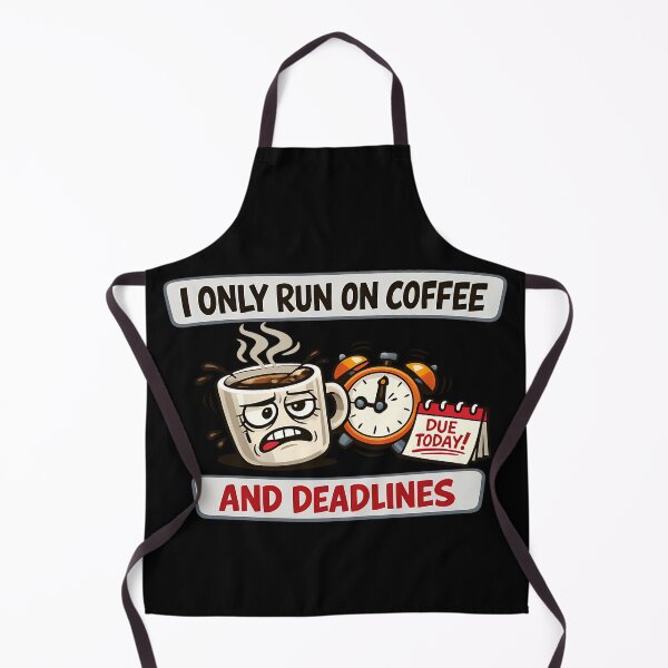 Item preview, I Only Run On Coffee And Deadlines Funny Office Humor designed and sold by TeeTimeTreasure.