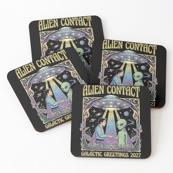 Item preview, Alien Contact Galactic Greetings 2027 Art Nouveau designed and sold by zzz888.