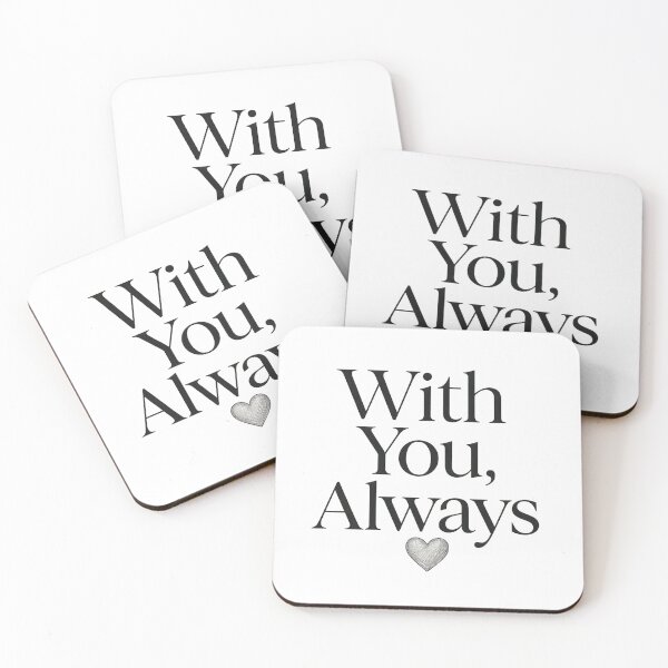 Item preview, With You, Always - Elegant Valentine Typography Design designed and sold by MKreative Studio.