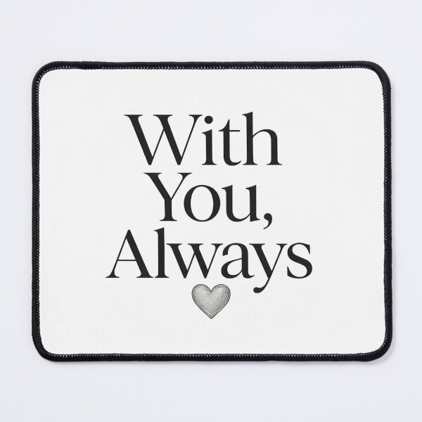 Item preview, With You, Always - Elegant Valentine Typography Design designed and sold by MKreative Studio.