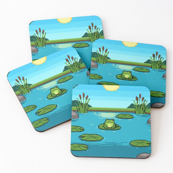 Item preview, Lonely Froggy 8-Bit Oasis designed and sold by Aerianwind.