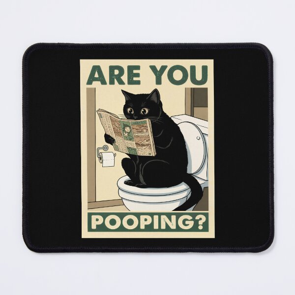 Item preview, Hilarious Cat Reading Paper in Bathroom designed and sold by Blok45.