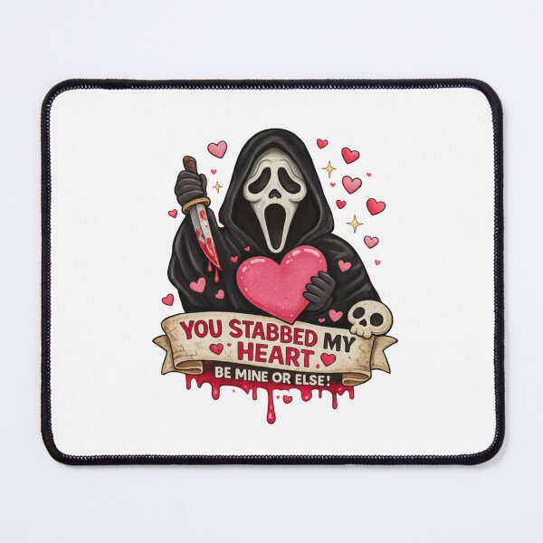 Item preview, You Stabbed My Heart Ghostface Valentine designed and sold by Elenafatulla.