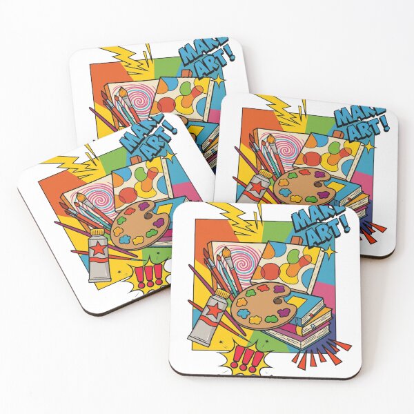 Item preview, Make Art! – Colorful Creative Artist Illustration designed and sold by ByKubraArt.