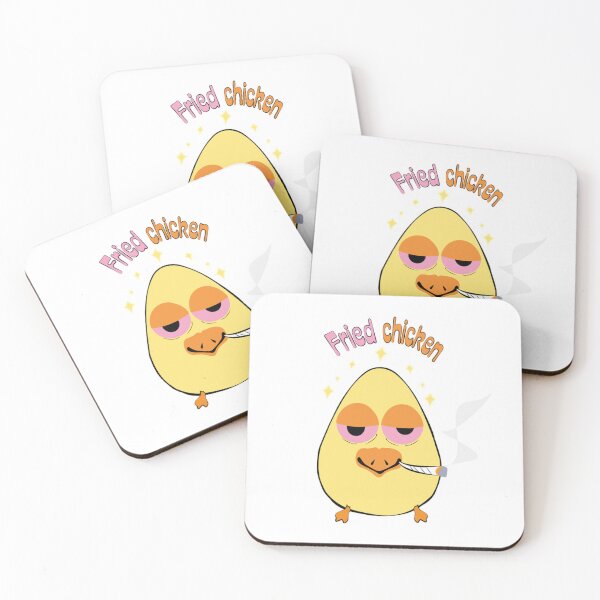 Item preview, Fried Chicken Cartoon Style Chicken Smoking Weed designed and sold by MEMCATDESING.