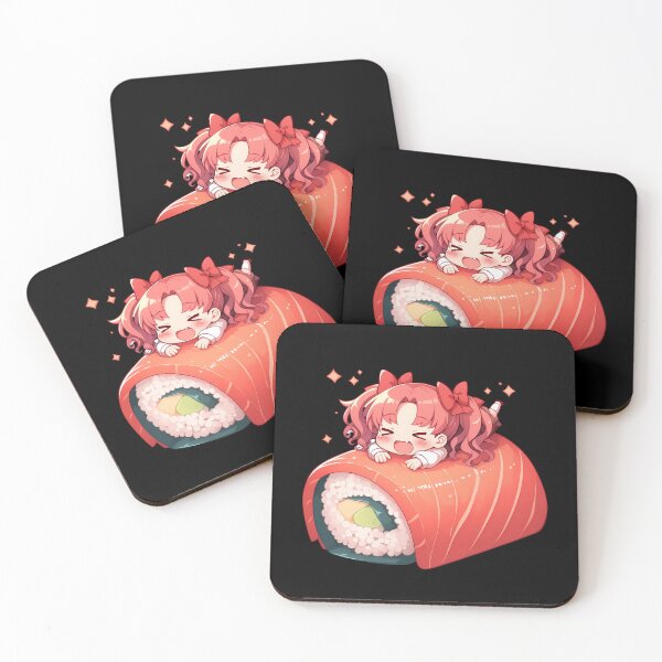 Item preview, Certain Scientific Shirai Kuroko Railgun Chibi Sushi Kawaii Anime Girl designed and sold by CarlosBender.