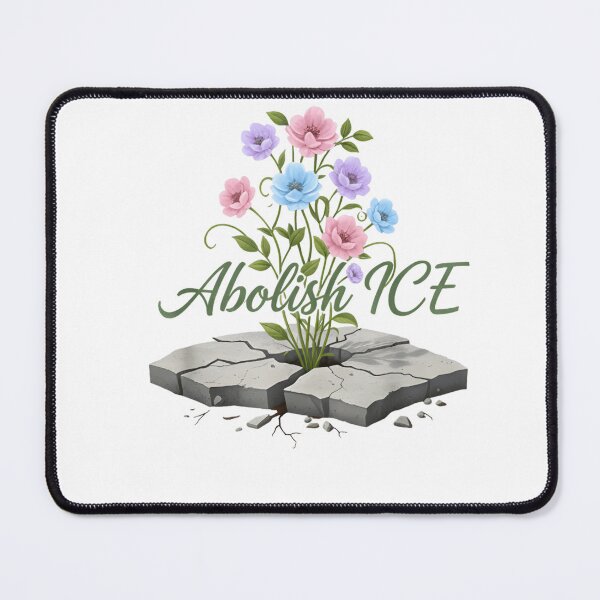Item preview, Abolish ICE Floral Protest T-Shirt – Flowers Through Concrete Activist Art designed and sold by ZyxDes.
