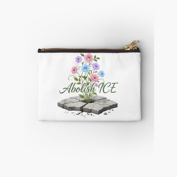 Item preview, Abolish ICE Floral Protest T-Shirt – Flowers Through Concrete Activist Art designed and sold by ZyxDes.