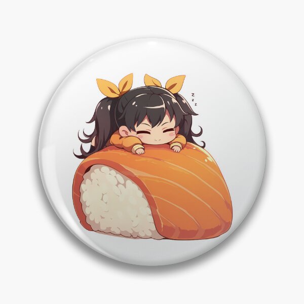 Item preview, Karen Araragi Fun Sushi Chibi Kawaii Bakemonogatari Anime Girl designed and sold by CarlosBender.