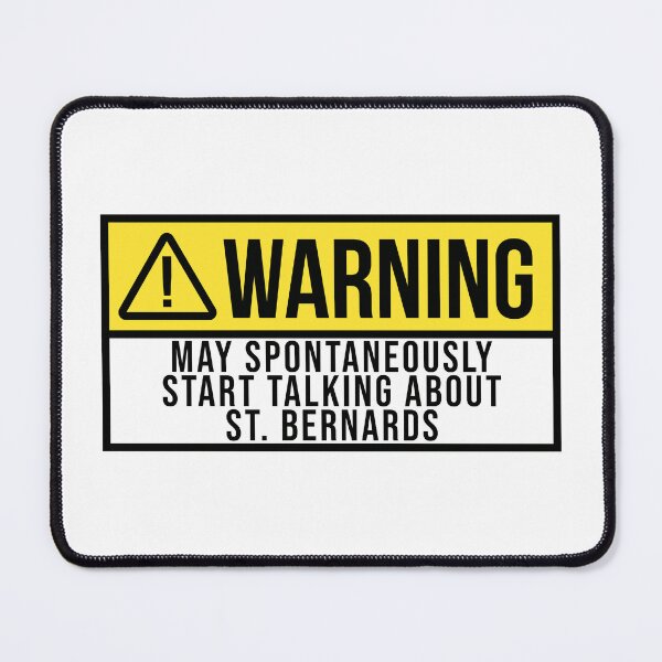 Item preview, St Bernard Dog Warning designed and sold by XCIV.