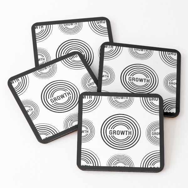 Item preview, Black White Growth Concentric Circles Vector Pattern Aesthetic designed and sold by INNER WINNER YOU.