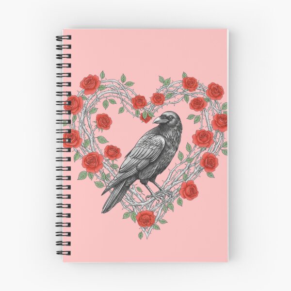 Item preview, raven-rose-gothic-floral designed and sold by BreezifyDesignStudio.