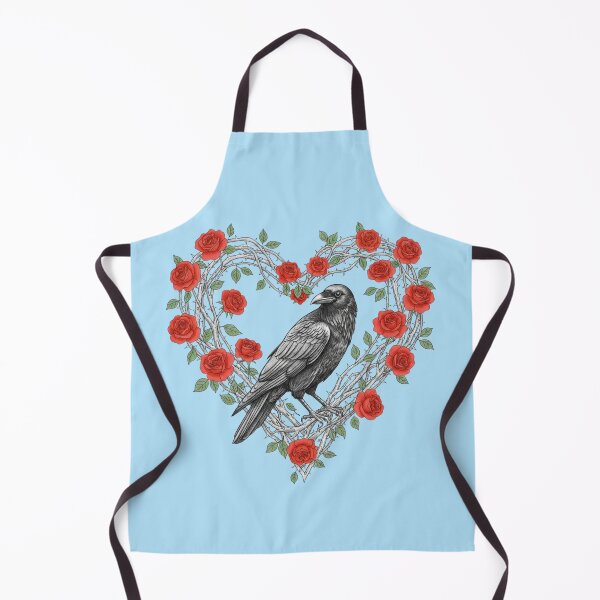 Item preview, raven-rose-gothic-floral designed and sold by BreezifyDesignStudio.