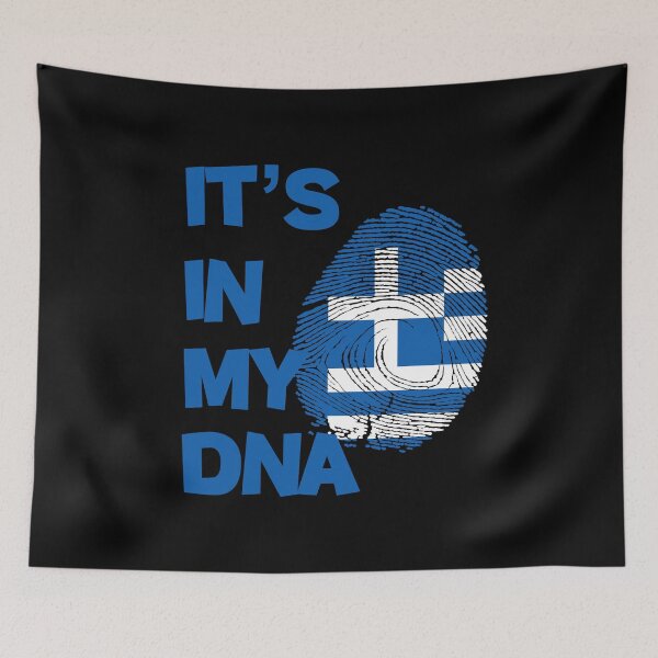 Item preview, Greece flag in fingerprint designed and sold by Azeecreate009.