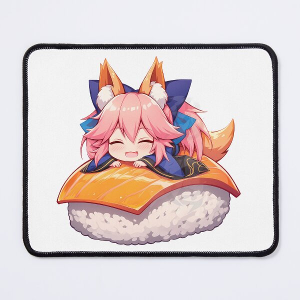 Item preview, No Caster Tamamo No Mae Foxy Sushi Chibi Kawaii Fate Grand Order Game Girl designed and sold by CarlosBender.