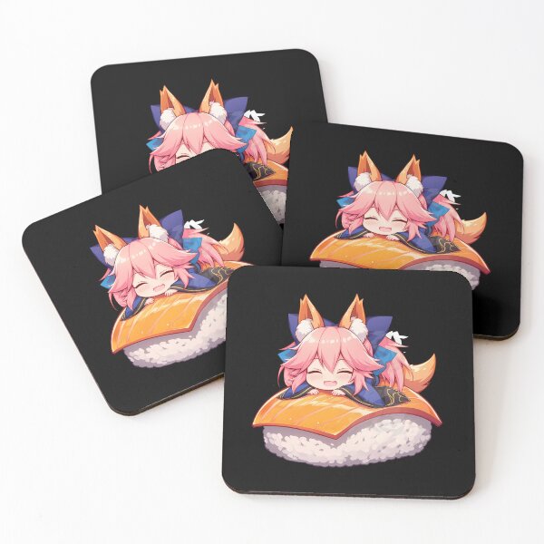 Item preview, No Caster Tamamo No Mae Foxy Sushi Chibi Kawaii Fate Grand Order Game Girl designed and sold by CarlosBender.