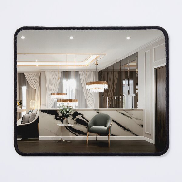 Item preview, legant Modern Grand Living Room with Marble Accents designed and sold by AnattA-3D.