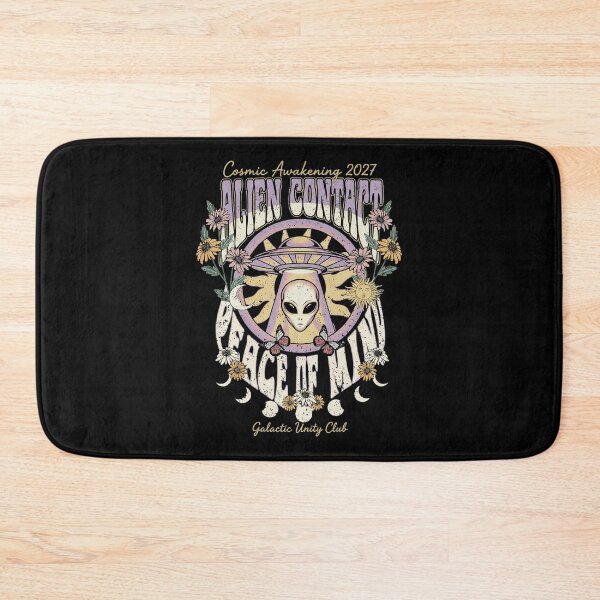 Item preview, Cosmic Awakening 2027 Alien Contact Peace of Mind Retro Floral designed and sold by zzz888.