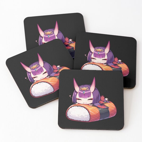 Item preview, Assassin Shuten Douji Playful Sushi Chibi Kawaii Fate Grand Order Game Girl designed and sold by CarlosBender.