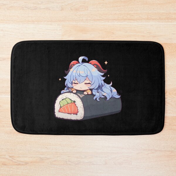 Item preview, Game Ganyu Genshin Impact Adorable Chibi Sushi Kawaii Blue Hair Anime Girl designed and sold by CarlosBender.