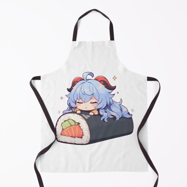 Item preview, Game Ganyu Genshin Impact Adorable Chibi Sushi Kawaii Blue Hair Anime Girl designed and sold by CarlosBender.