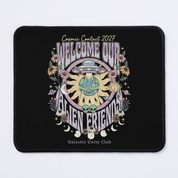 Item preview, Welcome Our Alien Friends Cosmic Contact 2027 Retro designed and sold by zzz888.