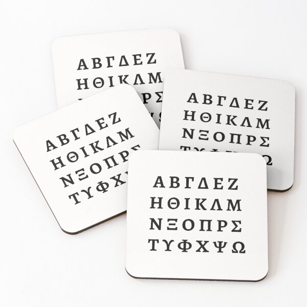 Item preview, Greek Alphabet Typography designed and sold by uuxkcrep41.