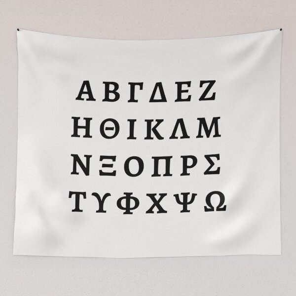 Item preview, Greek Alphabet Typography designed and sold by uuxkcrep41.