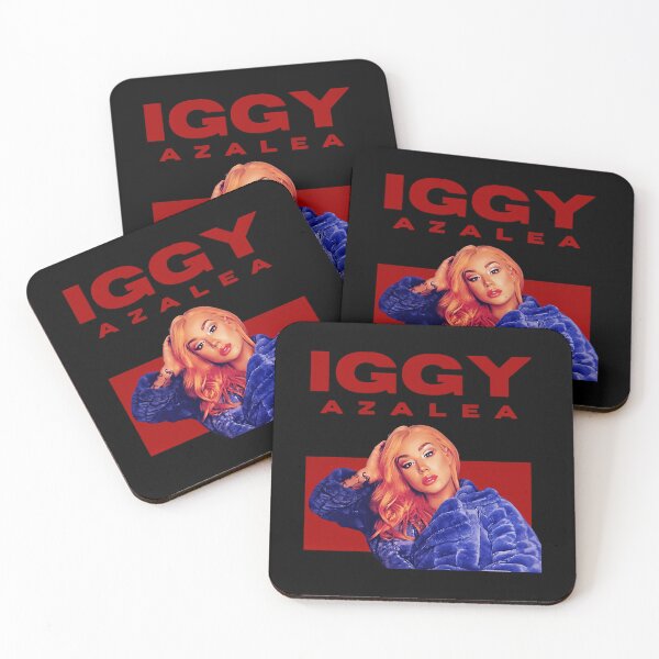 Item preview, Iggy Azalea Modern Rap Queen Studio Portrait Red Background designed and sold by Thunderrrrr123.