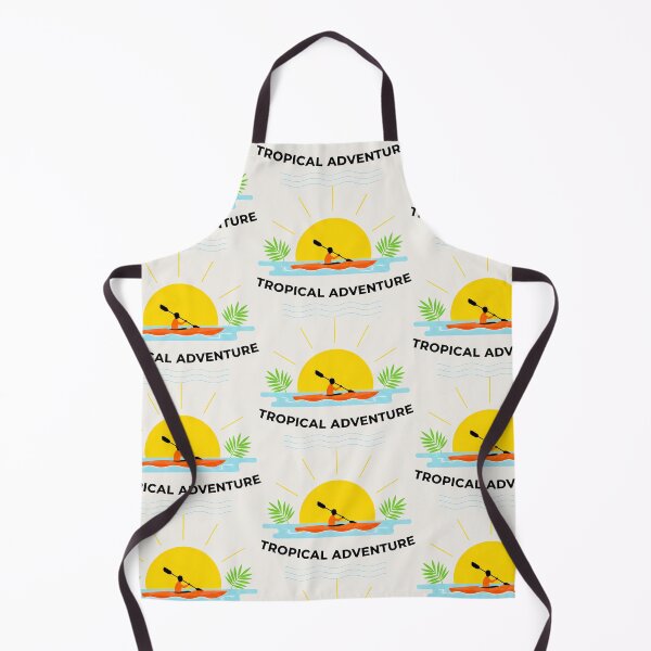 Item preview, Tropical Adventure Kayak Sunset Kayaker Summer Vacation Art designed and sold by SplashTastic.