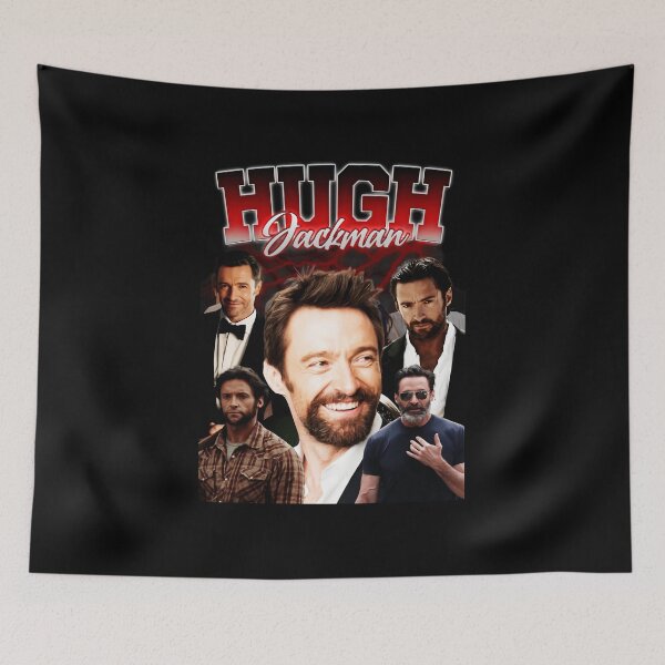 Item preview, Hugh Jackman Iconic Film Roles Collage Classic Hollywood designed and sold by Haunteddd325.