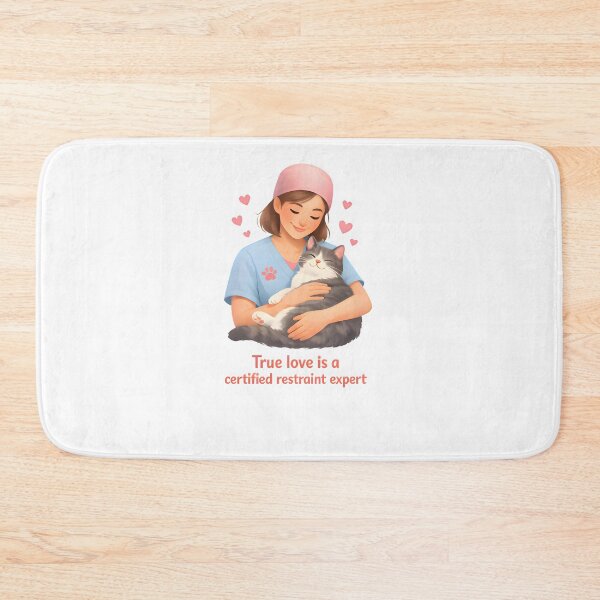 Item preview, True Love Is a Certified Restraint Expert – Funny Veterinary Technician Valentine Design designed and sold by Bettybee00.