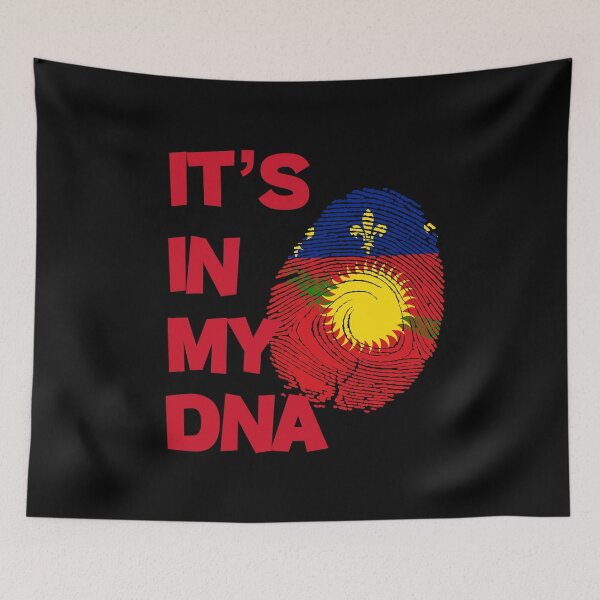 Item preview, Guadeloupe flag in fingerprint designed and sold by Azeecreate009.