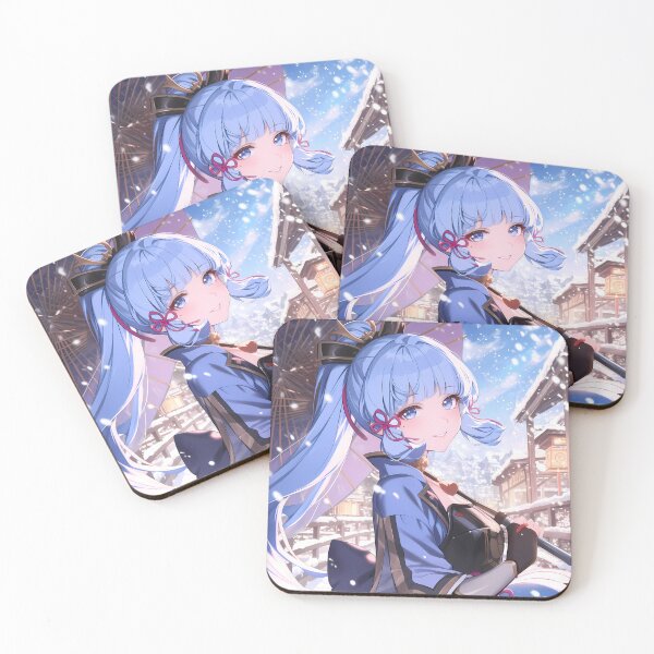 Item preview, Kamisato Ayaka Genshin Impact Anime Winter Snow Elegant designed and sold by CarlosBender.
