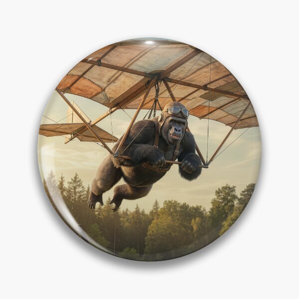Item preview, Hang Glidin' Gorilla is Veritable Orville Wright designed and sold by Tridentulus.