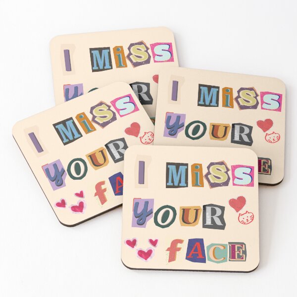 Item preview, I MISS YOUR FACE MAGAZINE CUTOUT designed and sold by JuicyUS.