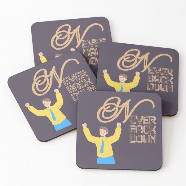 Item preview, Never Back Down Motivational Illustration designed and sold by Adappai.