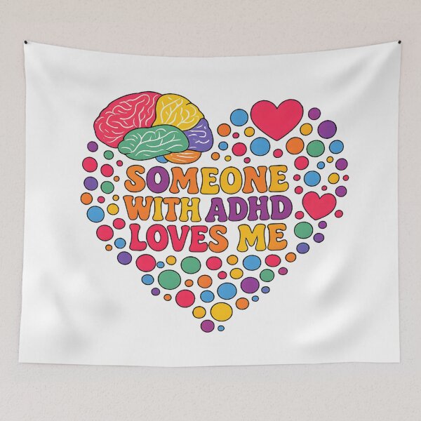 Item preview, Someone With ADHD Loves Me designed and sold by MomParentADHD.