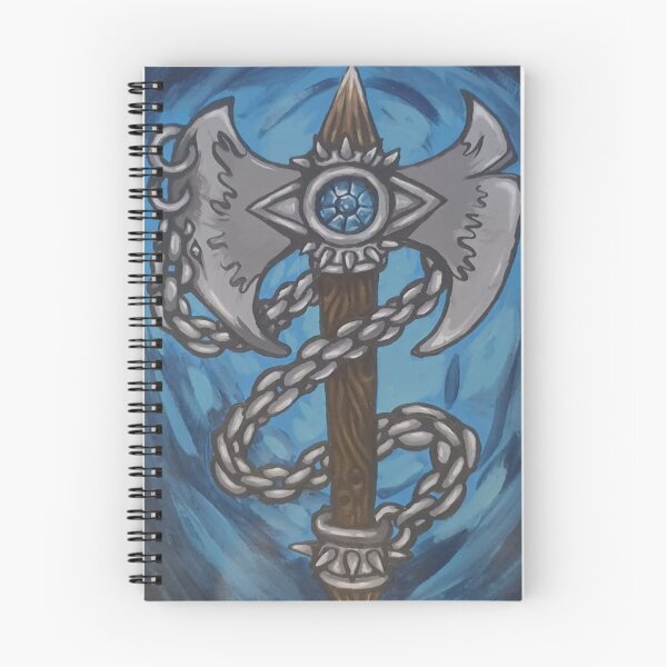 Item preview, Viking Double-headed Axe With Blue Gemstone designed and sold by Avara-Creative.