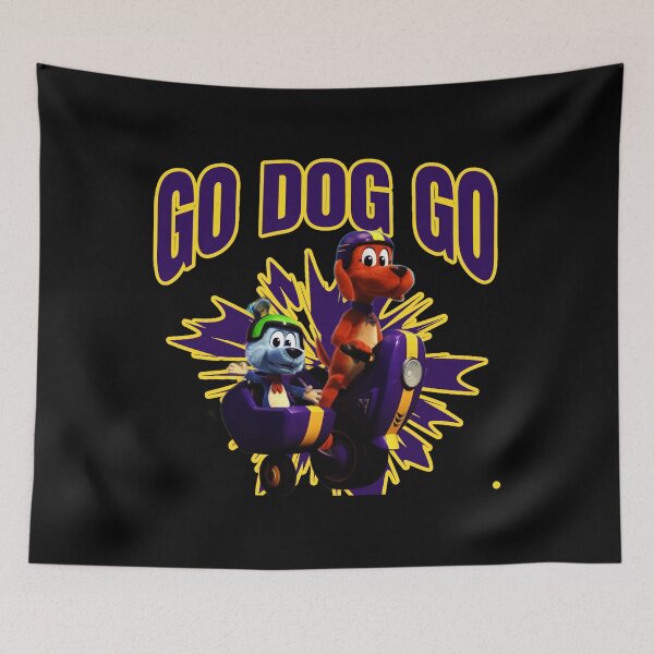 Item preview, Go Dog Go Bold Cartoon Action Retro Style designed and sold by Nogameee142x.