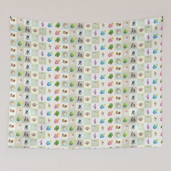 Item preview, Checker Board of Sims 3 Baby and Toddler related Wishes / Moodlet Paper Collage 4 designed and sold by toowoosh.