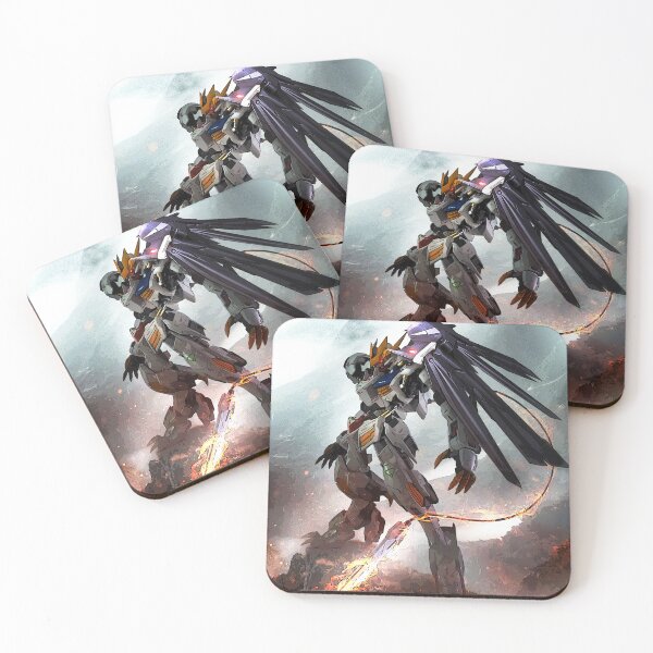 Item preview, Barbatos Noir Gundam Digital Artwork full colour designed and sold by sabartgunpla.