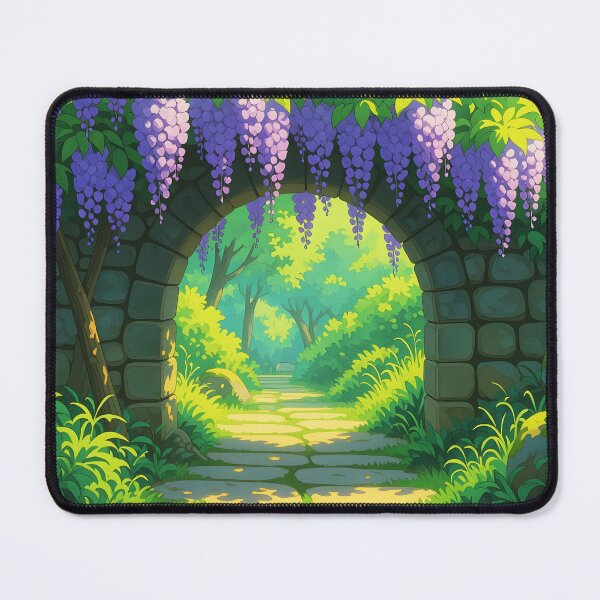 Item preview, Wisteria Passage – Blossomed Stone Archway designed and sold by EmeraldeaArt.