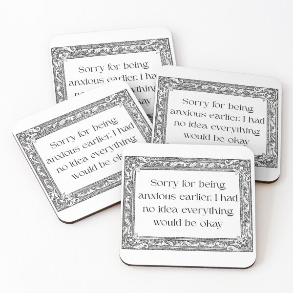 Item preview, Sorry for being anxious  designed and sold by thedreamykind.