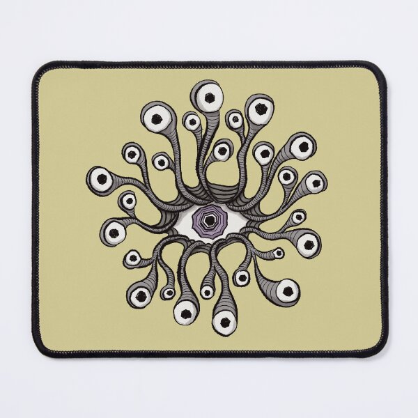 Item preview, Surreal Eye with Tentacle Eyelashes - Weirdcore Art designed and sold by Boriana Giormova.