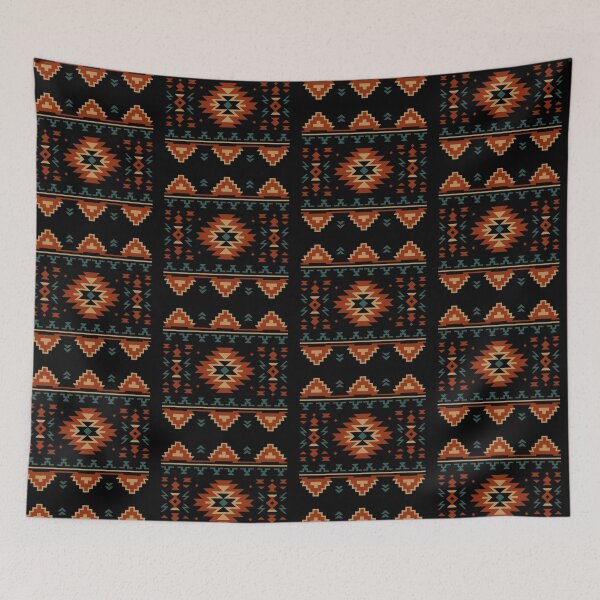 Item preview, Navajo Style Symmetry – Earth Tone Tribal Art designed and sold by Dogandesighn.