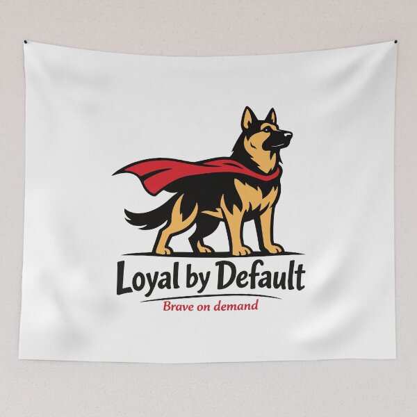 Item preview, Loyal by Default German Shepherd designed and sold by SnappyPNG.