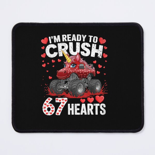 Item preview, Crush 67 Six Seven Hearts Monster Truck Unicorn Tee designed and sold by LashondaGreen89.