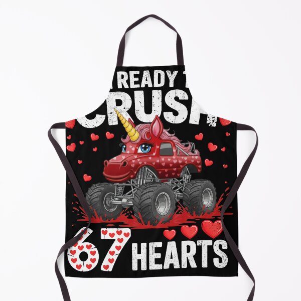 Item preview, Crush 67 Six Seven Hearts Monster Truck Unicorn Tee designed and sold by LashondaGreen89.