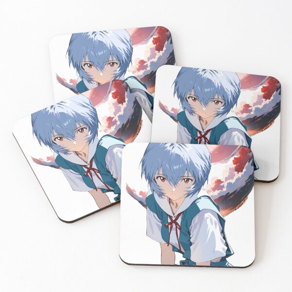 Item preview, Rei Ayanami Neon Genesis Evangelion Anime Girl Waifu Classic School Uniform designed and sold by CarlosBender.